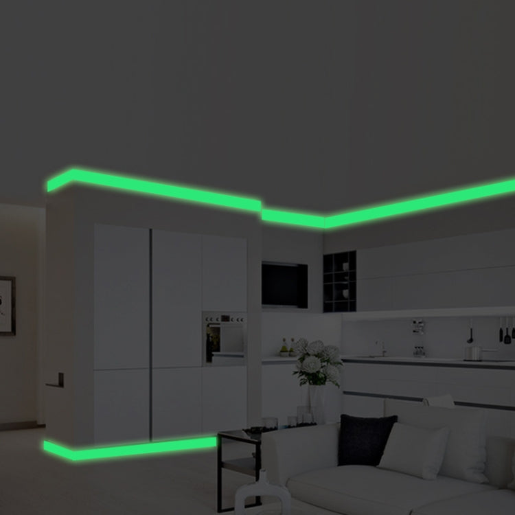 5 Rolls Home Decoration Baseboard Luminous Strip Safe Passage Warning Fluorescent Sticker, 2cmx100cm