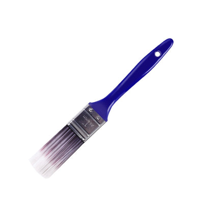 Blue-handled car AC crevice cleaning brush with white bristle head