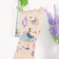 Marine animal tattoo stickers on arm with a whale, snail, and small sea creatures