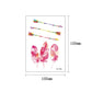 Pink feather ink and colorful arrow stick tattoo sticker sheet, RC-448