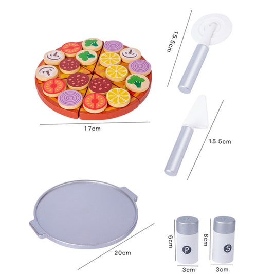 Acarebanny Wooden Simulation Barbecue Pizza Oven Children Pretend Play Toy, Acarebanny Pizza Oven
