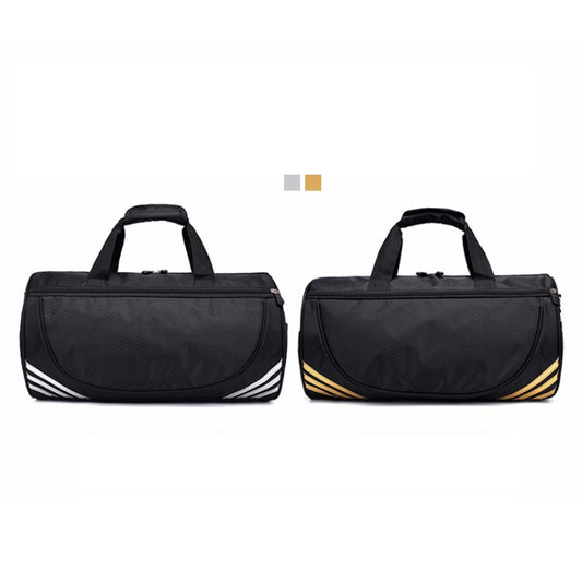Leisure Sports Fitness Bag Men And Women One-Shoulder Diagonal Portable Cylindrical Travel Bag, Large, Small