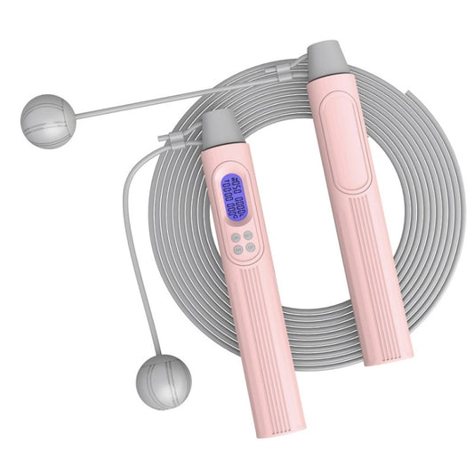 Fitness Smart Counting Slub Wire Skipping Rope Dual Purpose Corded / Cordless Jump Rope, Corded / Cordless Jump Rope(Black Red), Corded / Cordless Jump Rope(Black Yellow), Corded / Cordless Jump Rope(Gray Pink), Corded / Cordless Jump Rope(White Gray)