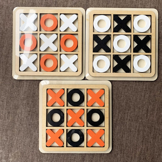 5 PCS Tic TAC Toe Kids Gift Board Game Developing Noughts And Crosses Table Game, Random Style Delivery, 5 PCS Tic TAC Toe