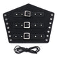 P01994 Men Leather Bracer Personality Punk Riding Arm Guard, Geometry Rivet