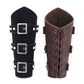 P01994 Men Leather Bracer Personality Punk Riding Arm Guard, Geometry Rivet