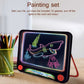 3D luminous drawing board with neon ocean creature illustration, red base knobs