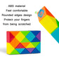 Colorful ABS segment blocks with rounded edges, smooth corners for safe handling