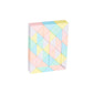Pastel magic ruler puzzle toy with interlocking blocks, front angled view