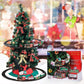 Christmas tree train rail car model with lit-style track and product box