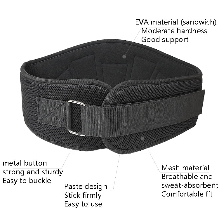 Sports Waist Support Squat Weightlifting Training Belt, Size:, M, L, XL