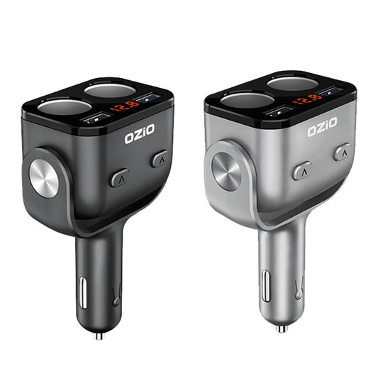 Ozio Car Charger Cigarette Lighter With USB Plug Car Charger, Y34Q 5.3A Black, Y48Q 6.5A Black