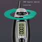 Electronic counting jump rope handle with LCD and 360° rotation clip