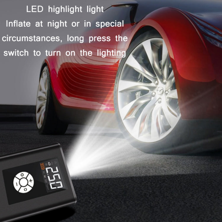JM-8804 Car High-Pressure High-Power Tire Air Pump, Wireless Version, Wired Version