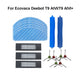 Robot vacuum accessory kit: blue mop pads, blue rollers, filters, and side brushes