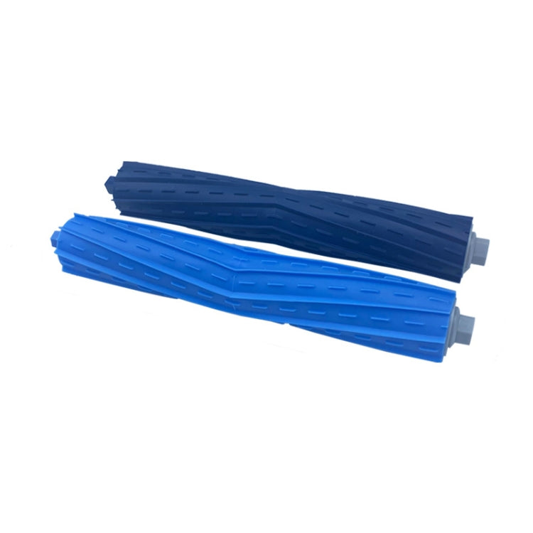 Robot vacuum double roller brush set with blue bristles