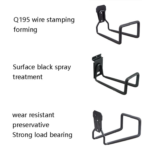 Pipeline Hook Heavy Water Pipe Wire Storage Garage Hook, Style:, On Wall, Groove Plate
