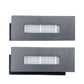 Two HEPA filter inserts with gray frames and white pleated media