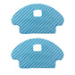 Two blue striped microfiber cleaning pads with handle cutout