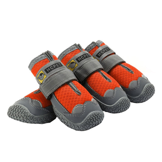 4 PCS / Set HCPET Dog Shoes Breathable Net Dog Shoes, No.1 4cm, No.2 4.5cm, No.3 5cm, No.4 5.5cm, No.5 6cm, No.6 6.5cm, No.7 7cm, No.8 7.5cm