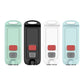 Personal alarm device in four colors: mint, black, white, and light blue.