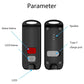 Black personal alarm device showing speaker and Type-C charging port; alarm and LED buttons.