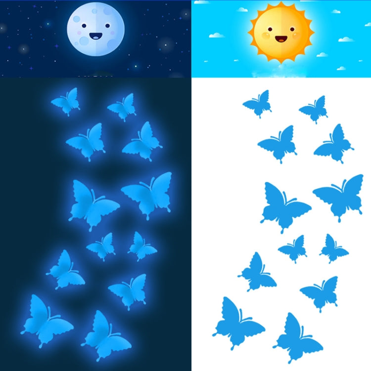 YG005 3D Stereo Butterfly Luminous Wall Sticker