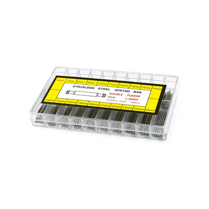 Stainless Steel Seamless Box Packing Spring Bar, 400 PCS / Box G084 6-25mm