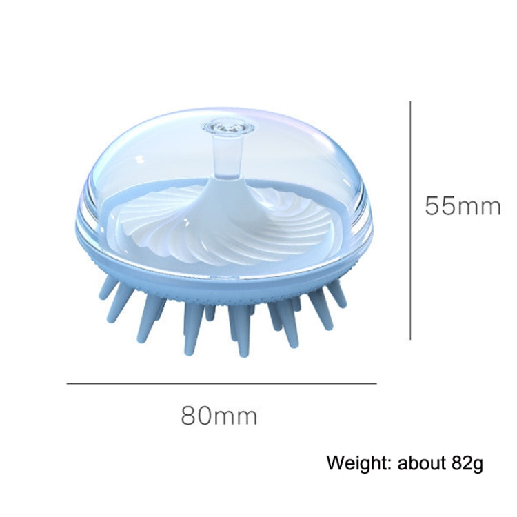 Silicone Head Massage Shampoo Brush, Blue, Pink, White, Yellow