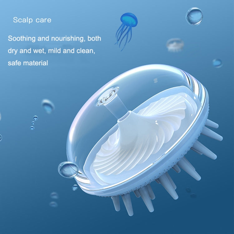 Silicone Head Massage Shampoo Brush, Blue, Pink, White, Yellow