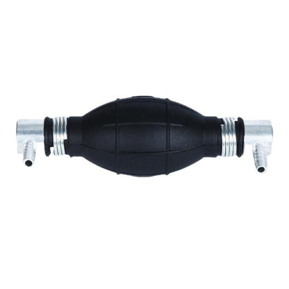Directional fuel/oil supply pump with black bulb body and metal end fittings