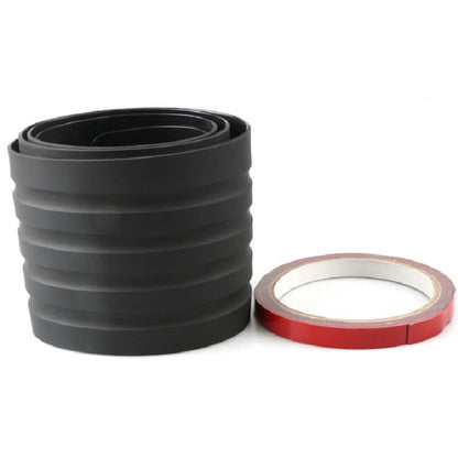 Car tail box anti-collision strip, black rubber threshold guard, roll and tape strip