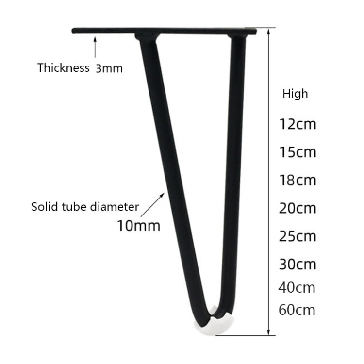 LH-S0006 Metal Furniture Support Legs, Height:, 12cm, 15cm, 18cm, 20cm, 25cm, 30cm, 60cm