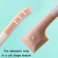Pink cat-shaped spoon tail and head detail with grip cutouts.