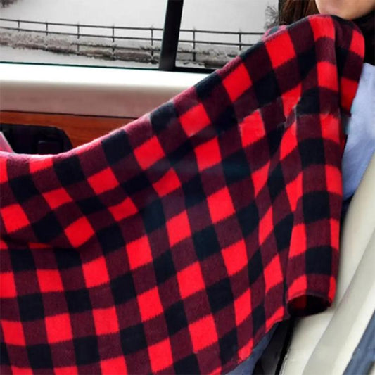 12V Car Winter Electric Heating Blanket, Ordinary Type Red, Temperature Control Type Red