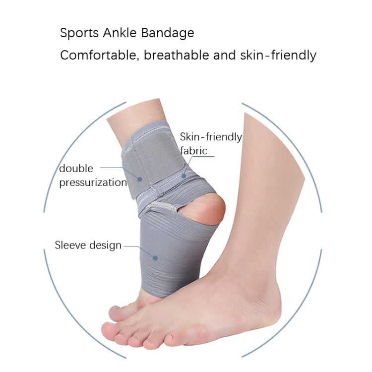 Outdoor Anti-sprain Bandage Compression Ankle Support For Men and Women, Compression Ankle Support (Grey), Compression Ankle Support (Black)