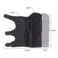 Black wrist brace support sleeve with adjustable strap and curved cutout design