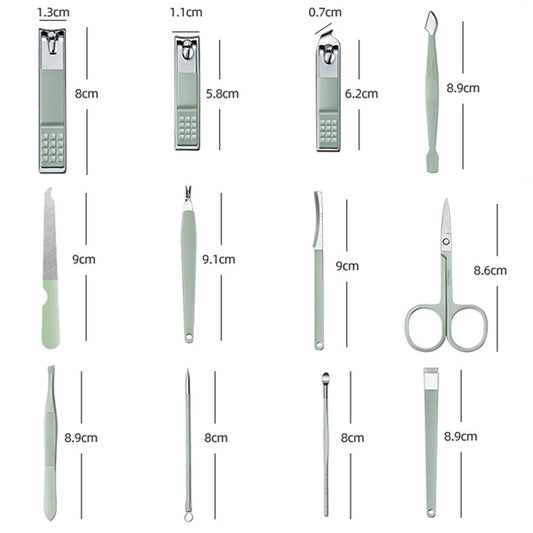 Convenience Tools Cutting Nails, 12 in 1 Green, 12 in 1 Purple, 12 in 1 Blue, 16 in 1 Green, 16 in 1 Purple