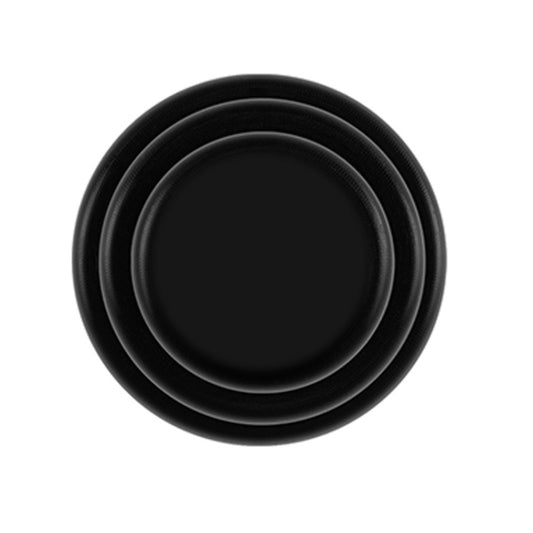 Black unmarked round car door anti-collision shock pad