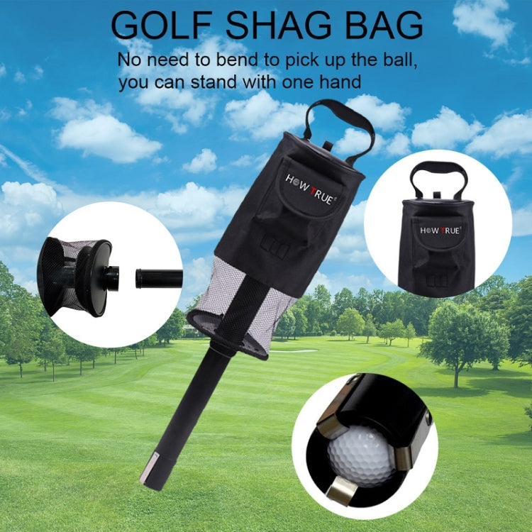 HOWTRUE Golf Detachable Standing Ball Picker, Red, Black