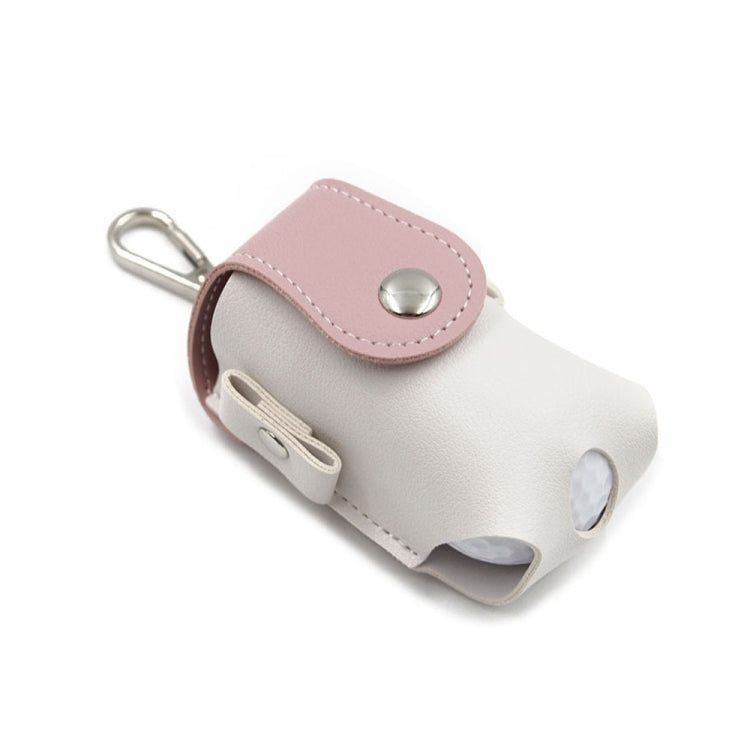 Splicing Leather Portable Mini Golf Protective Bag, Brown, Blue, Pink