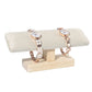 Solid Wood Single-layer T-shaped Jewelry Display Stand