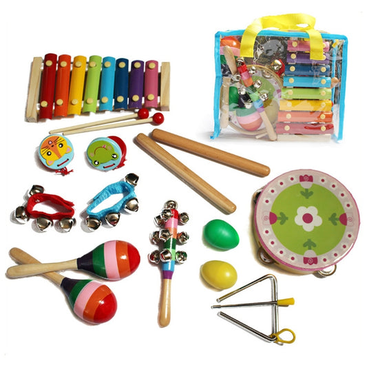 14PCS/Set Children Orff Percussion Playset