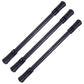 3-piece rotating pen set with black bodies and silver ring grip details