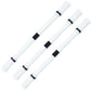 3-piece rotating pen set with white bodies and black stripe grip accents