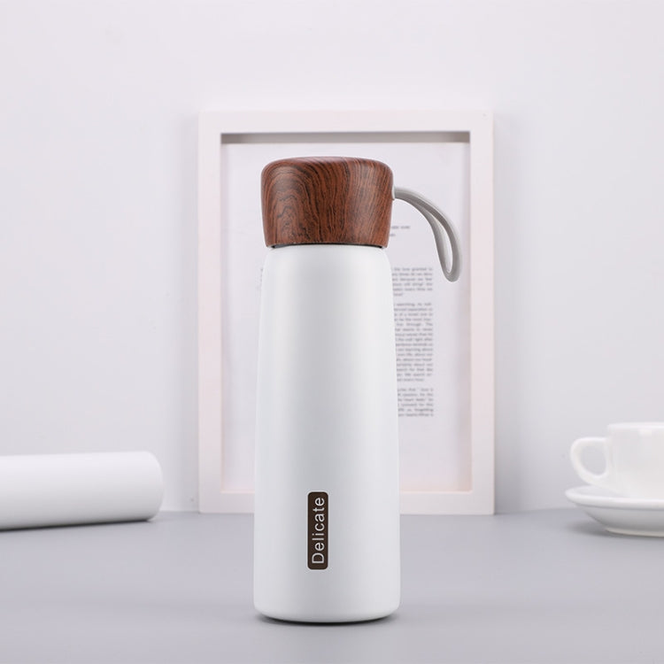 Delicate 304 Stainless Steel Wood Grain Thermos Cup, 500ml, 400ml