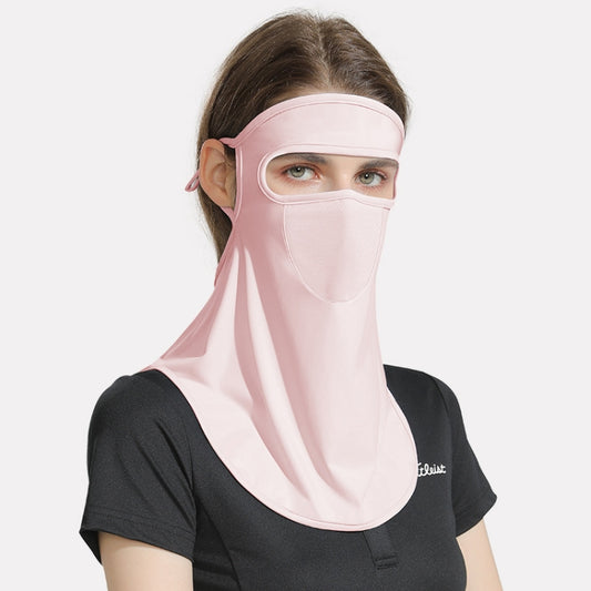 GOLOVEJOY Summer Ice Silk Sunscreen Face Shield  Ladies Outdoor Neck Protection Veil, Neck Protection Pink, Neck Protection Gray, Neck Protection Blue, Neck Protection White, Neck Protection Purple