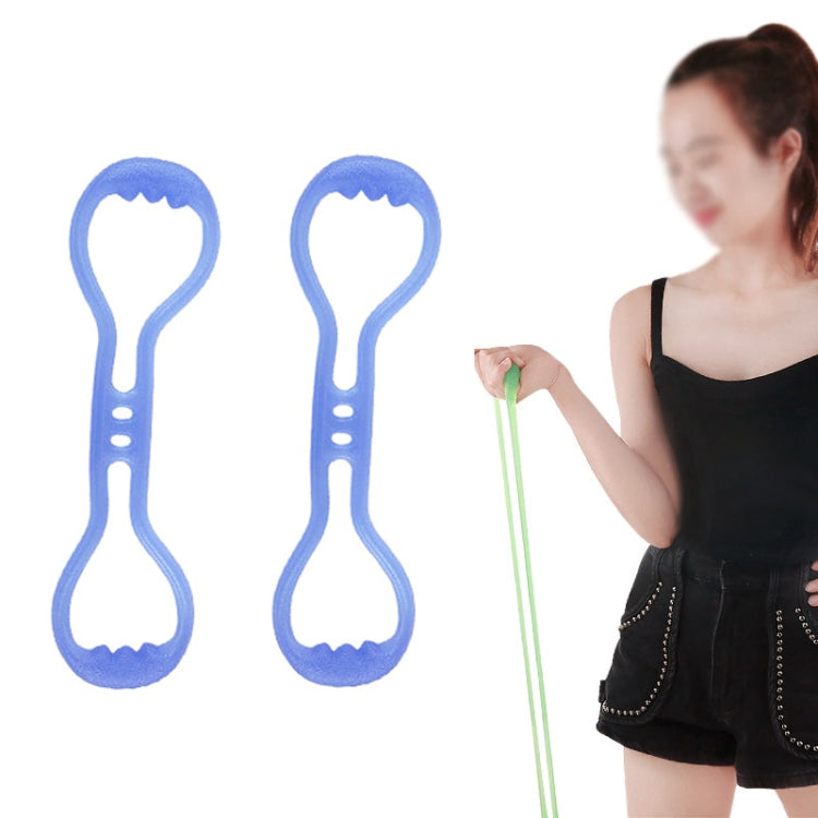 Blue single-hole stretching puller with three grip holes