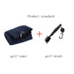Navy golf towel and club cleaning brush set with hook storage