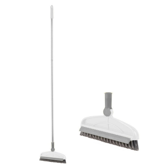 Hard Bristle Crevice  Brush Long Handle Floor Brush Wiper,Style:, 2-section Rod, 3-section Rod